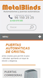 Mobile Screenshot of metalblinds.es