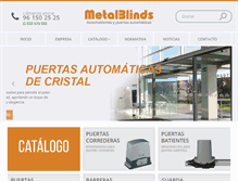 Tablet Screenshot of metalblinds.es